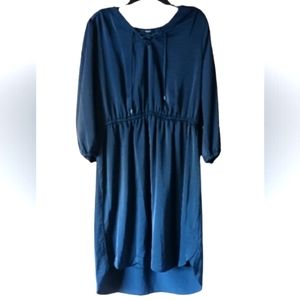 Womens Dress Vera Wang Navy Peasant